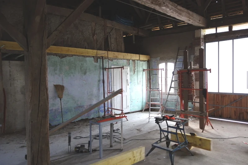 Mise en place des muraillères.