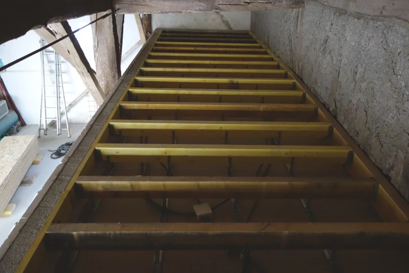 Passage des réseaux électriques.