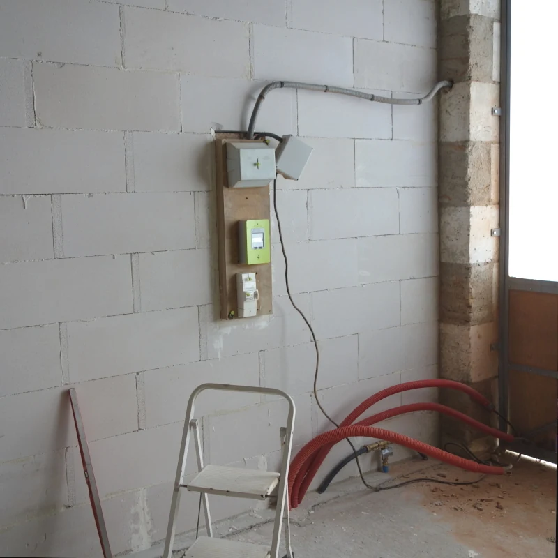 Repose du compteur électrique.