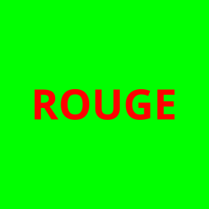 du rouge et du vert