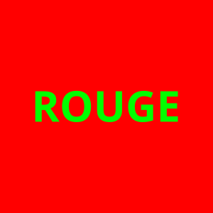 du rouge et du vert